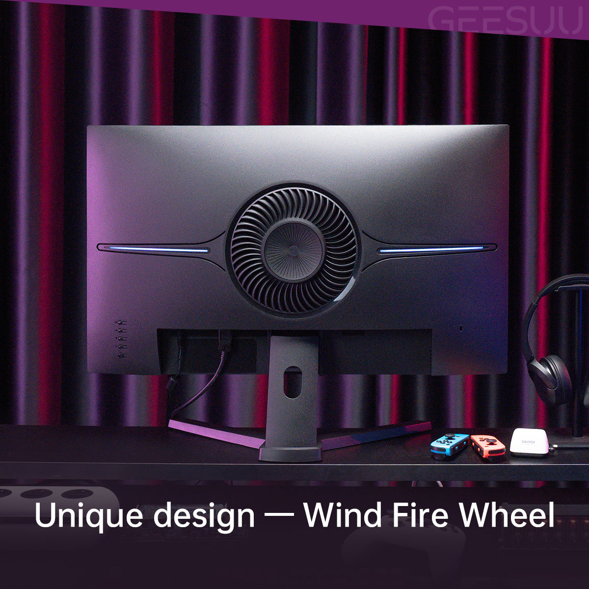 BLAZE WHEEL: GEESUU 27 Inch Gaming Monitor, Computer Monitors 200Hz, QHD 1440p, IPS, 1ms, 95% DCI-P3 , Eye-Care, Lowblue, HDMI 2.1 & DP 1.4