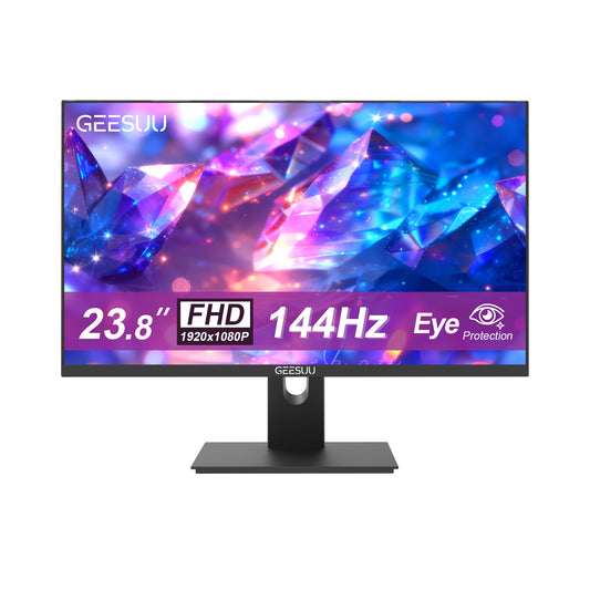 Moniteur de jeu GEESUU BlazeWheel, M238GF, 23,8 pouces, FHD 144 Hz, VA