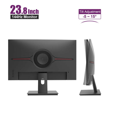 Moniteur de jeu GEESUU BlazeWheel, M238GF, 23,8 pouces, FHD 144 Hz, VA