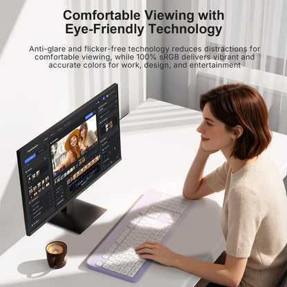 GEESUU Monitor CloudWing, M238L1F, 23.8 Pollici, FHD 100Hz, VA