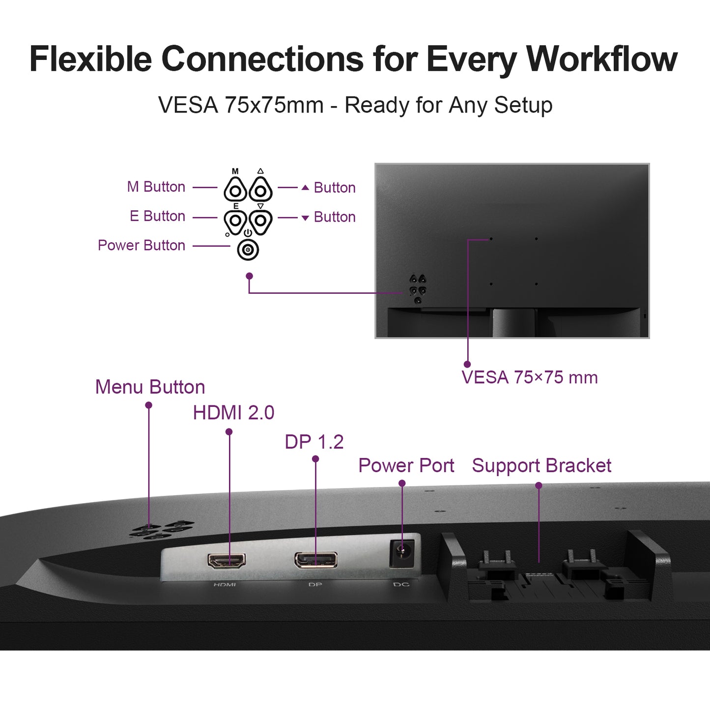 GEESUU CloudWing Monitor, M238L1F, 23.8 Inch, FHD 144Hz, VA