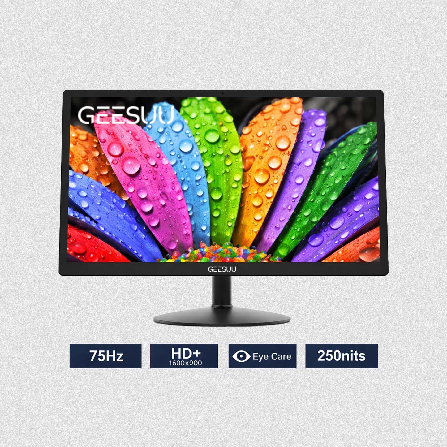 Écran GEESUU CloudWing, 195A, 19,5 pouces, HD+, 75 Hz