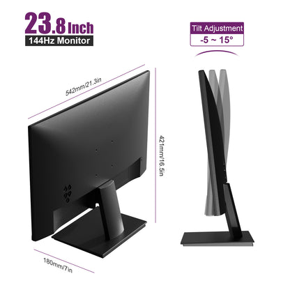 GEESUU CloudWing Monitor, M238L1F, 23.8 Inch, FHD 144Hz, VA