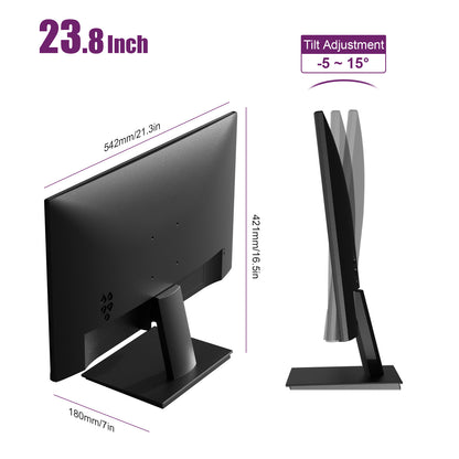 Moniteur GEESUU CloudWing, M238L1F, 23,8 pouces, FHD 100 Hz, VA