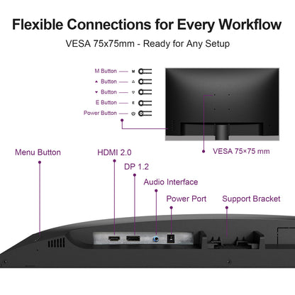 GEESUU CloudWing Monitor, M270L1F, 27 Inch, FHD 144Hz, VA