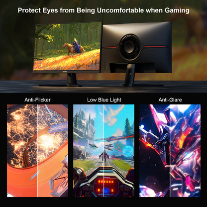 GEESUU BlazeWheel Gaming Monitor, M238GF, 24 Inch, FHD 144Hz, VA